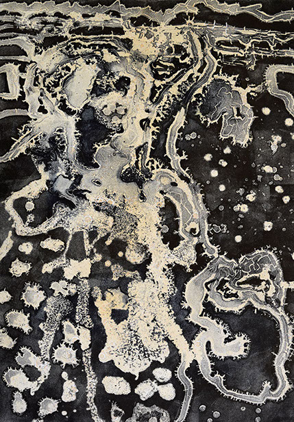 Monotype "Approaching Las Vegas" by Normandie Hand