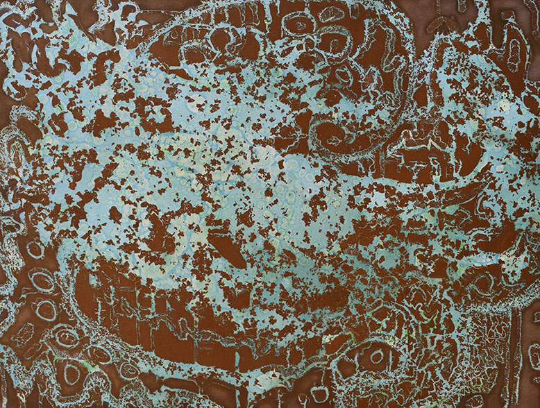 Monotype "Inundation" by Normandie Hand