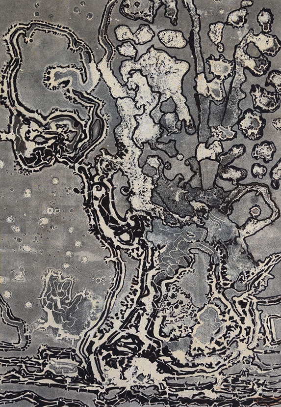 Monotype "Joshua Tree National Park" by Normandie Hand