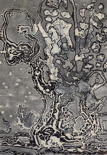 Monotype "Joshua Tree National Park" by Normandie Hand