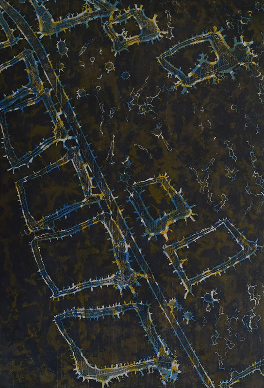 Monotype "Land Scam" by Normandie Hand