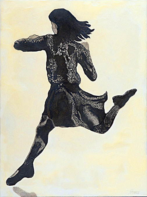 Monotype "Breaking Away" by Normandie Hand