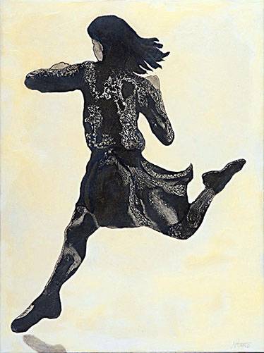 Monotype "Breaking Away" by Normandie Hand