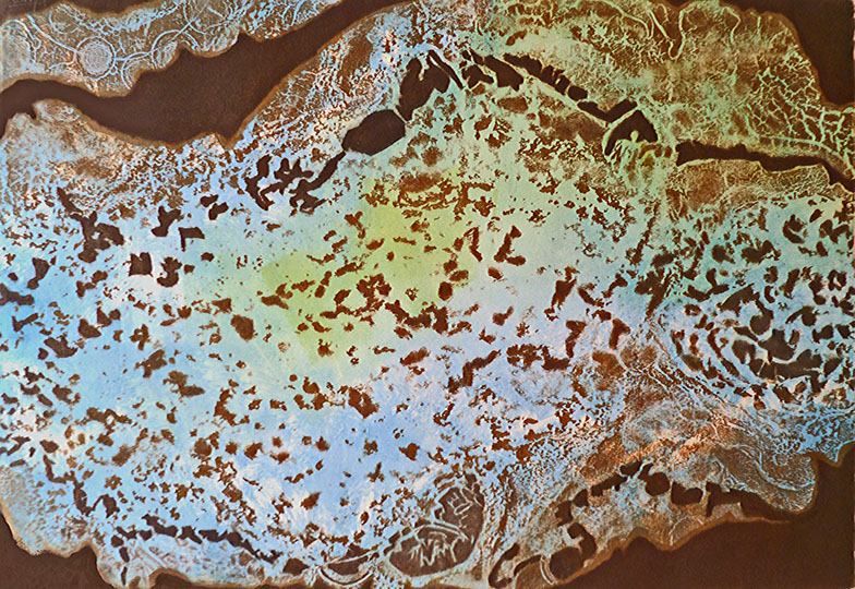 Monotype "Sand Island" by Normandie Hand